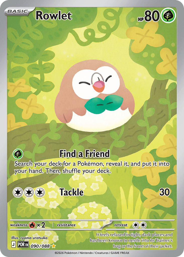 Rowlet, kortbilde fra Scrydex