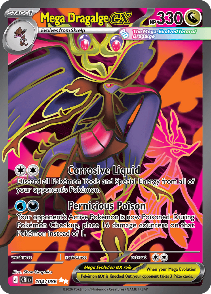Mega Dragalge ex, kortbilde fra Scrydex