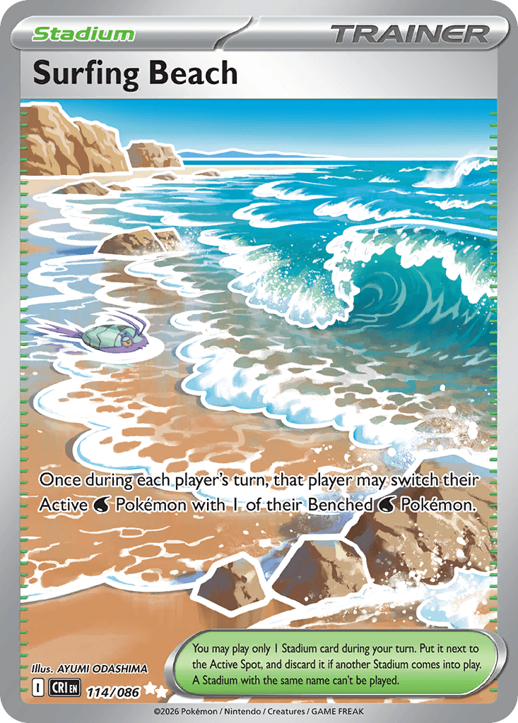 Surfing Beach, kortbilde fra Scrydex