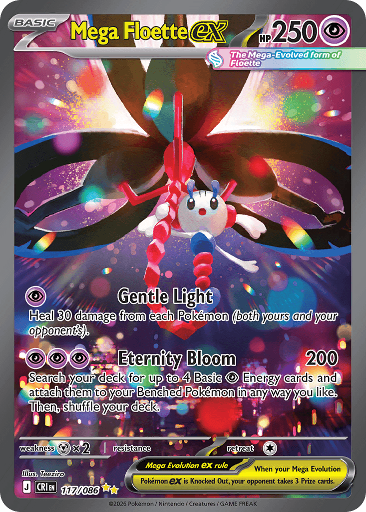 Mega Floette ex, kortbilde fra Scrydex