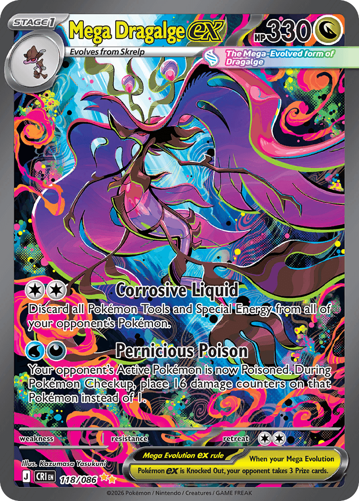 Mega Dragalge ex, kortbilde fra Scrydex