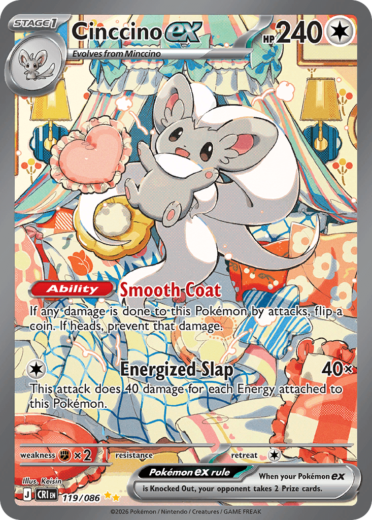 Cinccino ex, kortbilde fra Scrydex