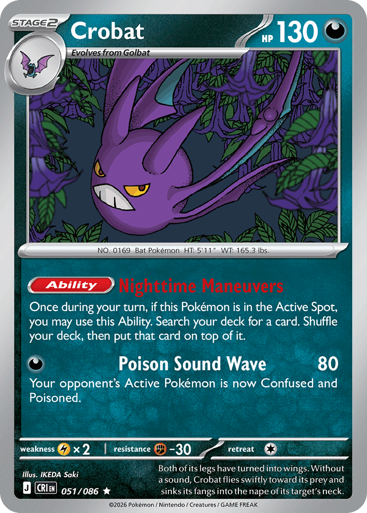Crobat, kortbilde fra Scrydex