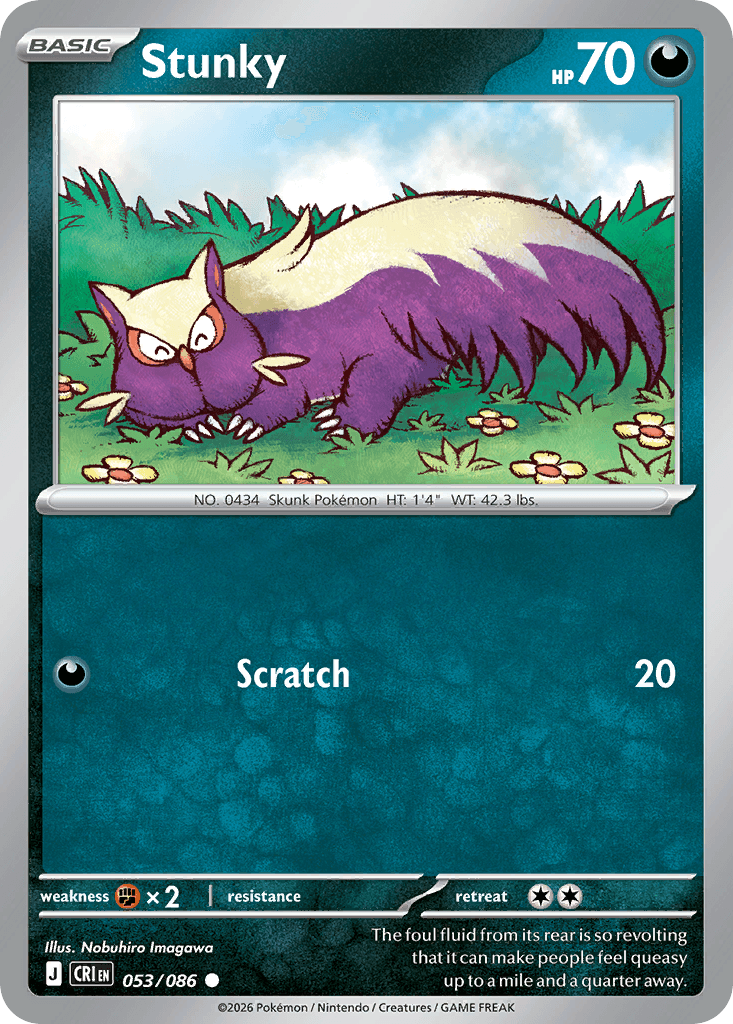 Stunky, kortbilde fra Scrydex