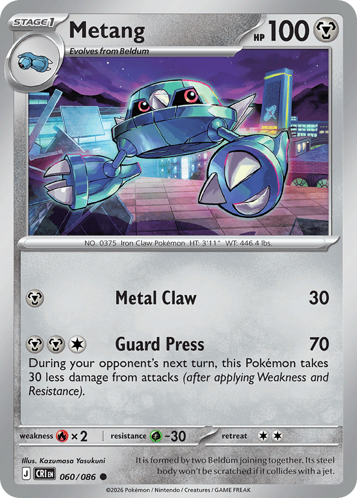 Metang, kortbilde fra Scrydex