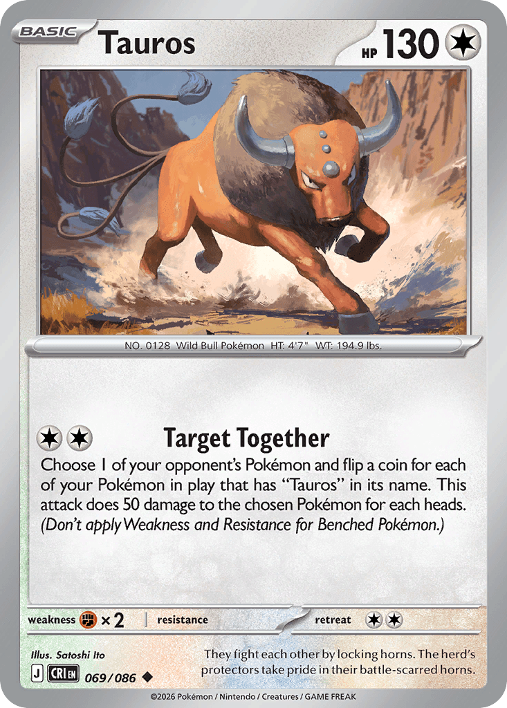 Tauros, kortbilde fra Scrydex