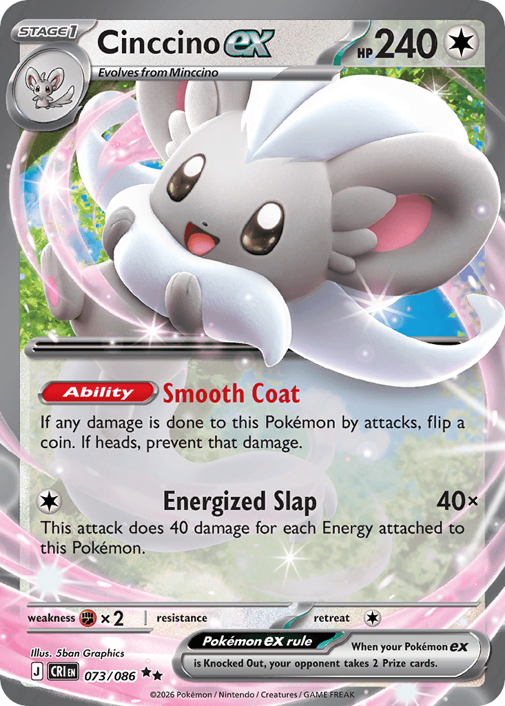 Cinccino ex, kortbilde fra Scrydex