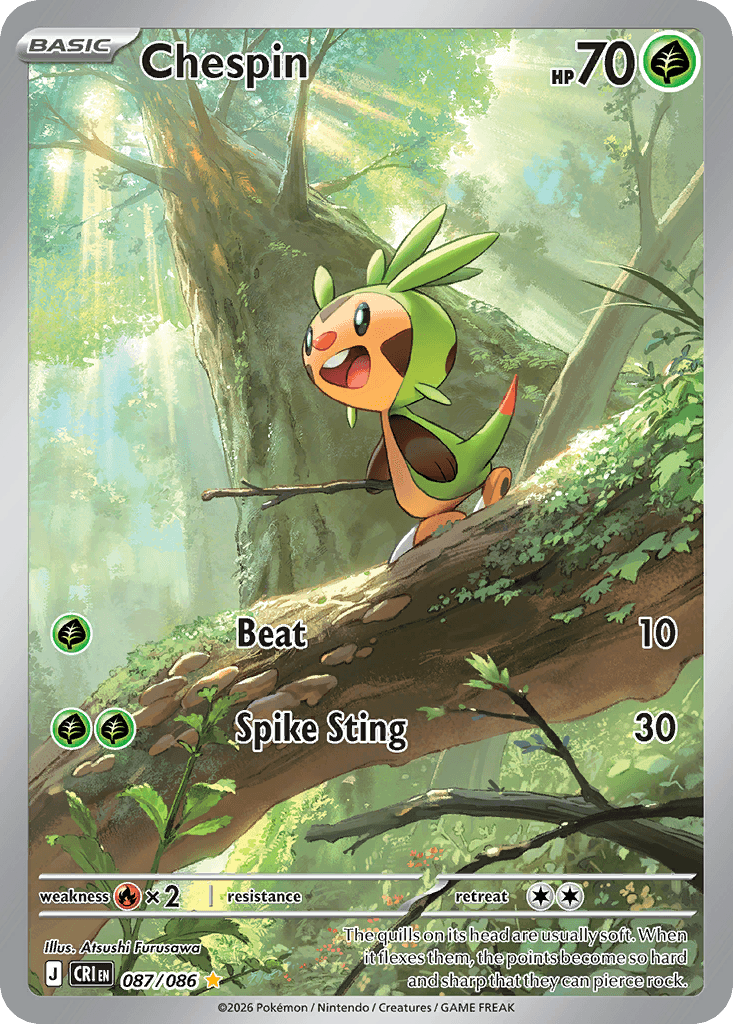 Chespin, kortbilde fra Scrydex