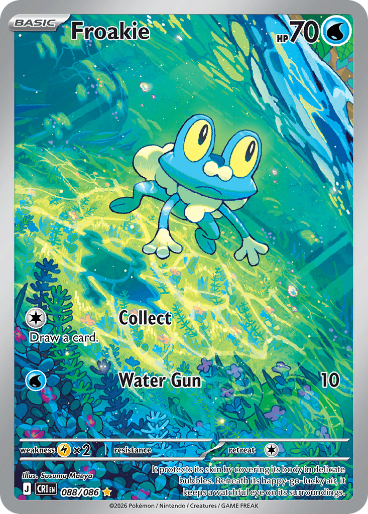 Froakie, kortbilde fra Scrydex