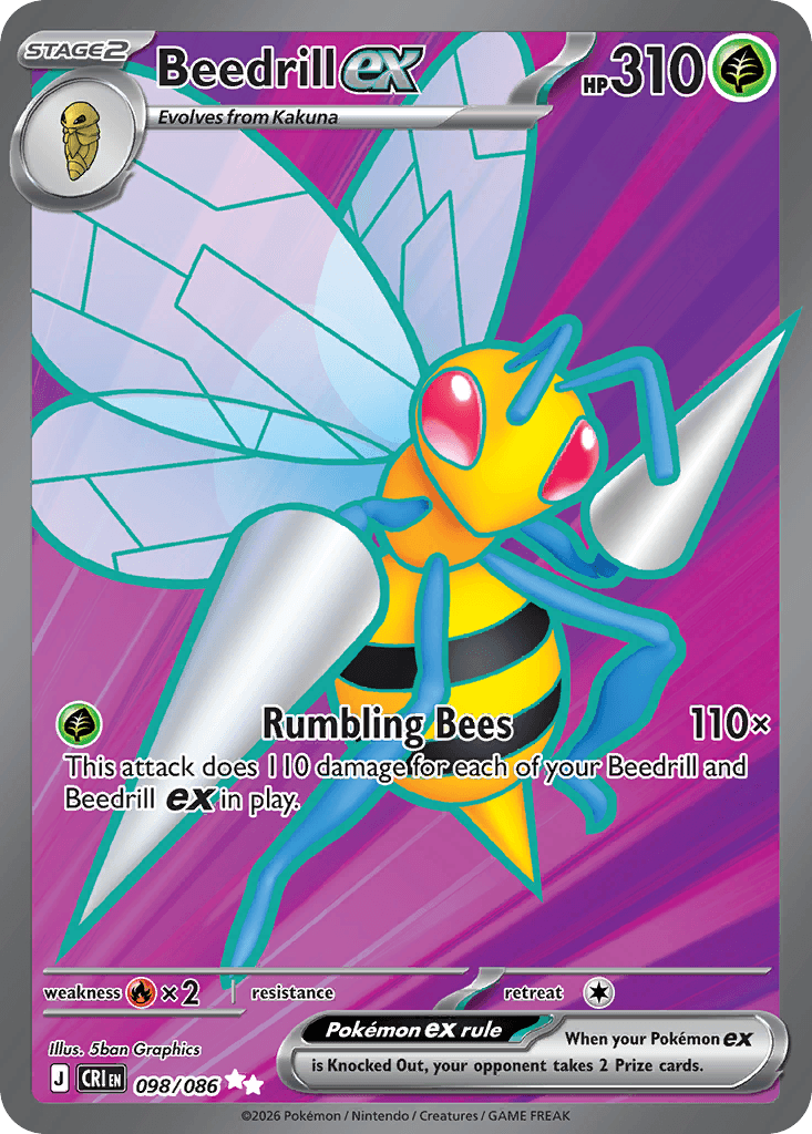 Beedrill ex, kortbilde fra Scrydex