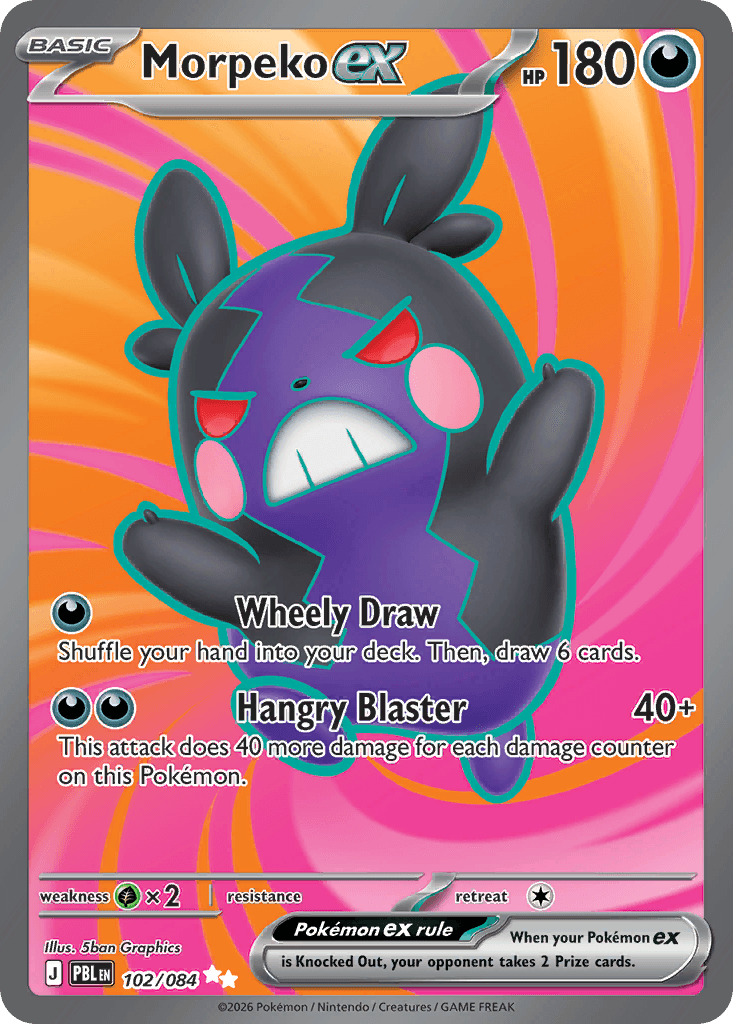 Morpeko ex, kortbilde fra Scrydex