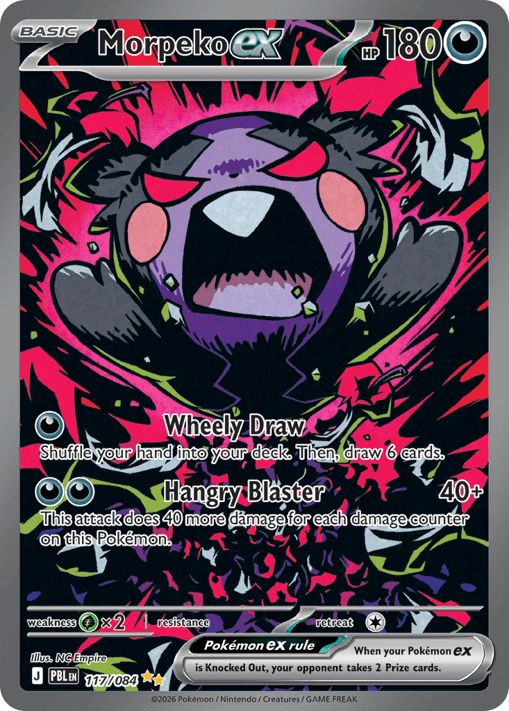Morpeko ex, kortbilde fra Scrydex