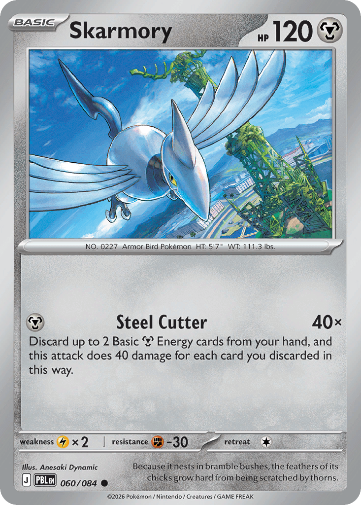 Skarmory, kortbilde fra Scrydex