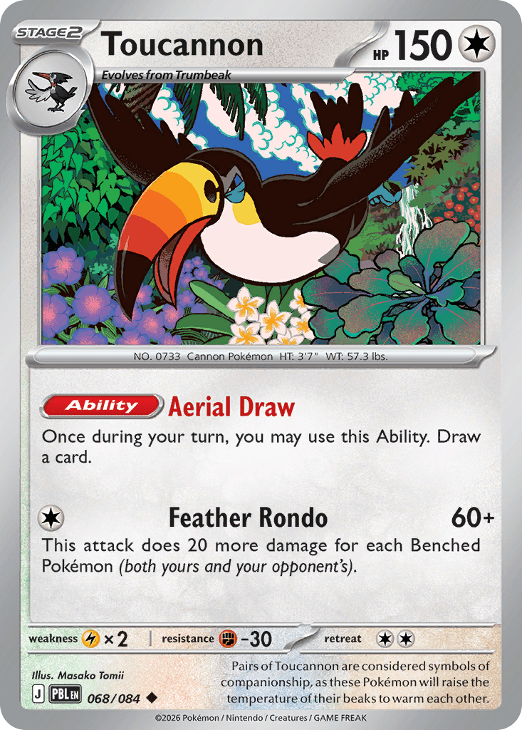 Toucannon, kortbilde fra Scrydex