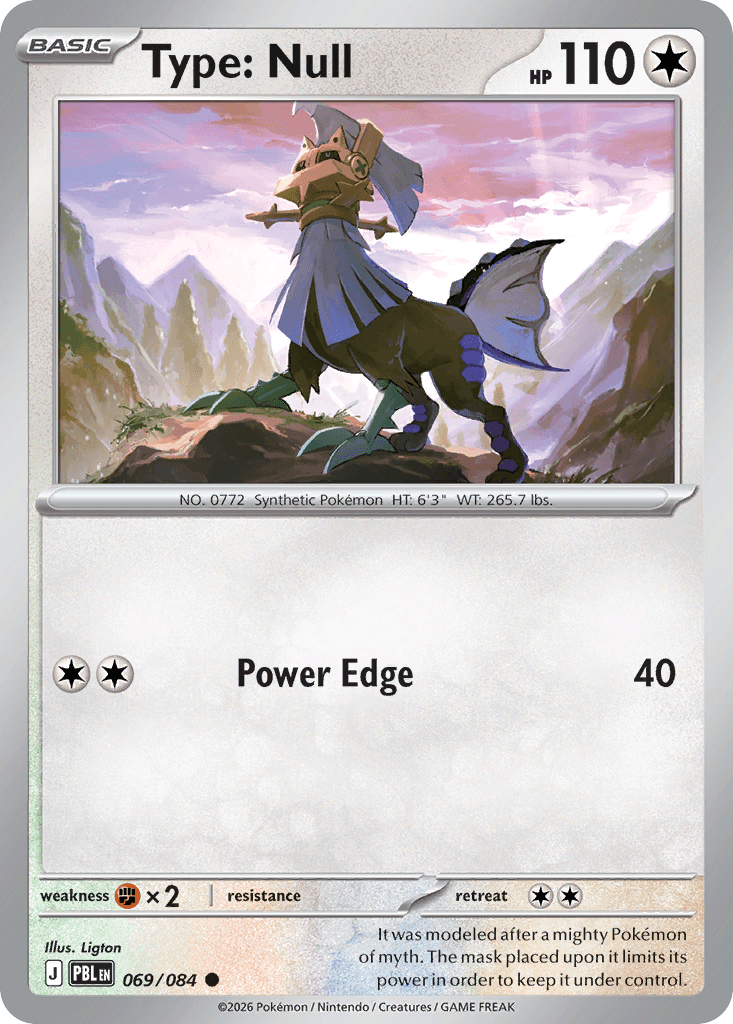 Type: Null, kortbilde fra Scrydex