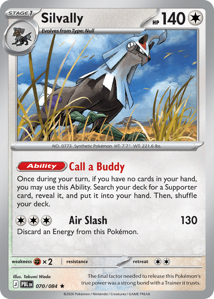 Silvally, kortbilde fra Scrydex