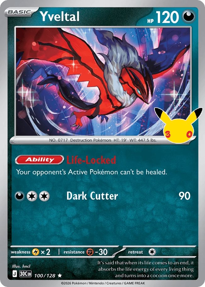 Yveltal, kortbilde fra Scrydex