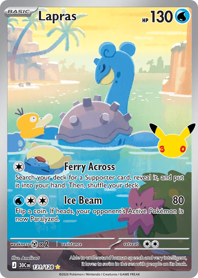Lapras, kortbilde fra Scrydex
