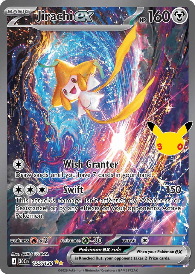 Jirachi ex, kortbilde fra Scrydex