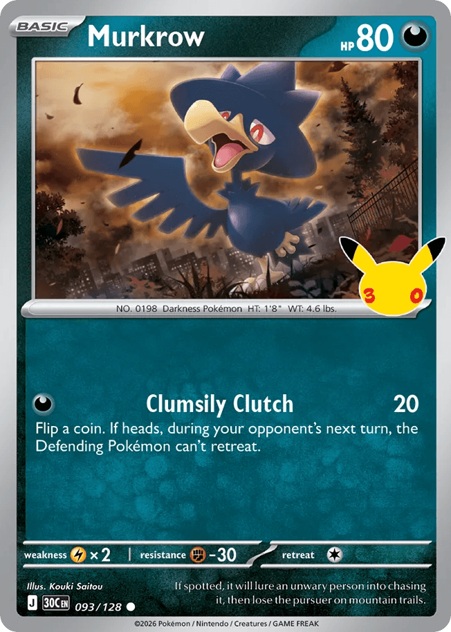 Murkrow, kortbilde fra Scrydex