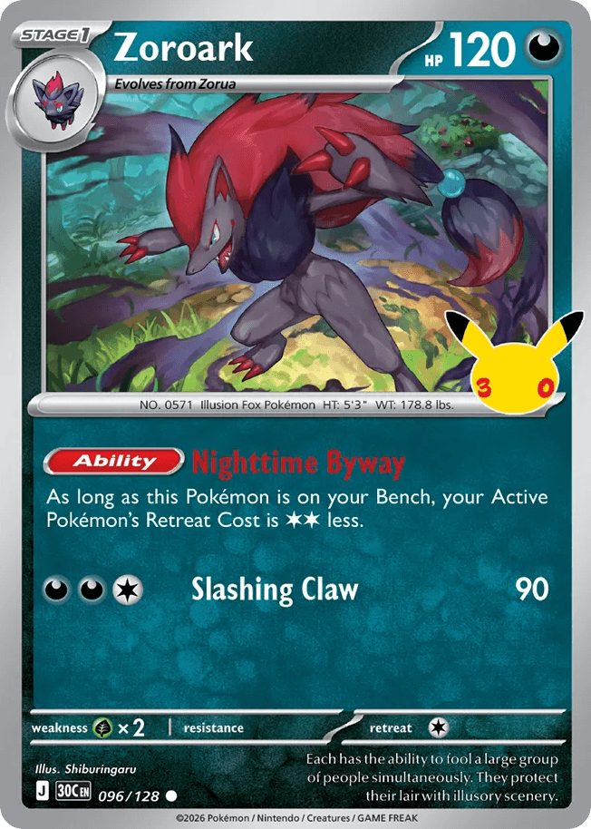 Zoroark, kortbilde fra Scrydex