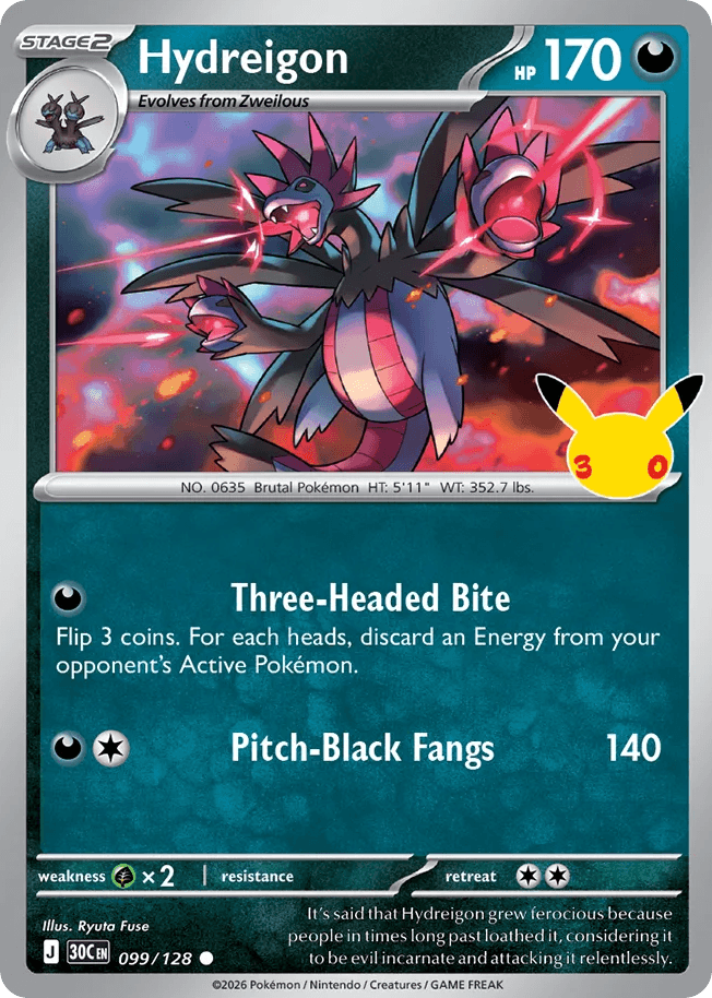 Hydreigon, kortbilde fra Scrydex