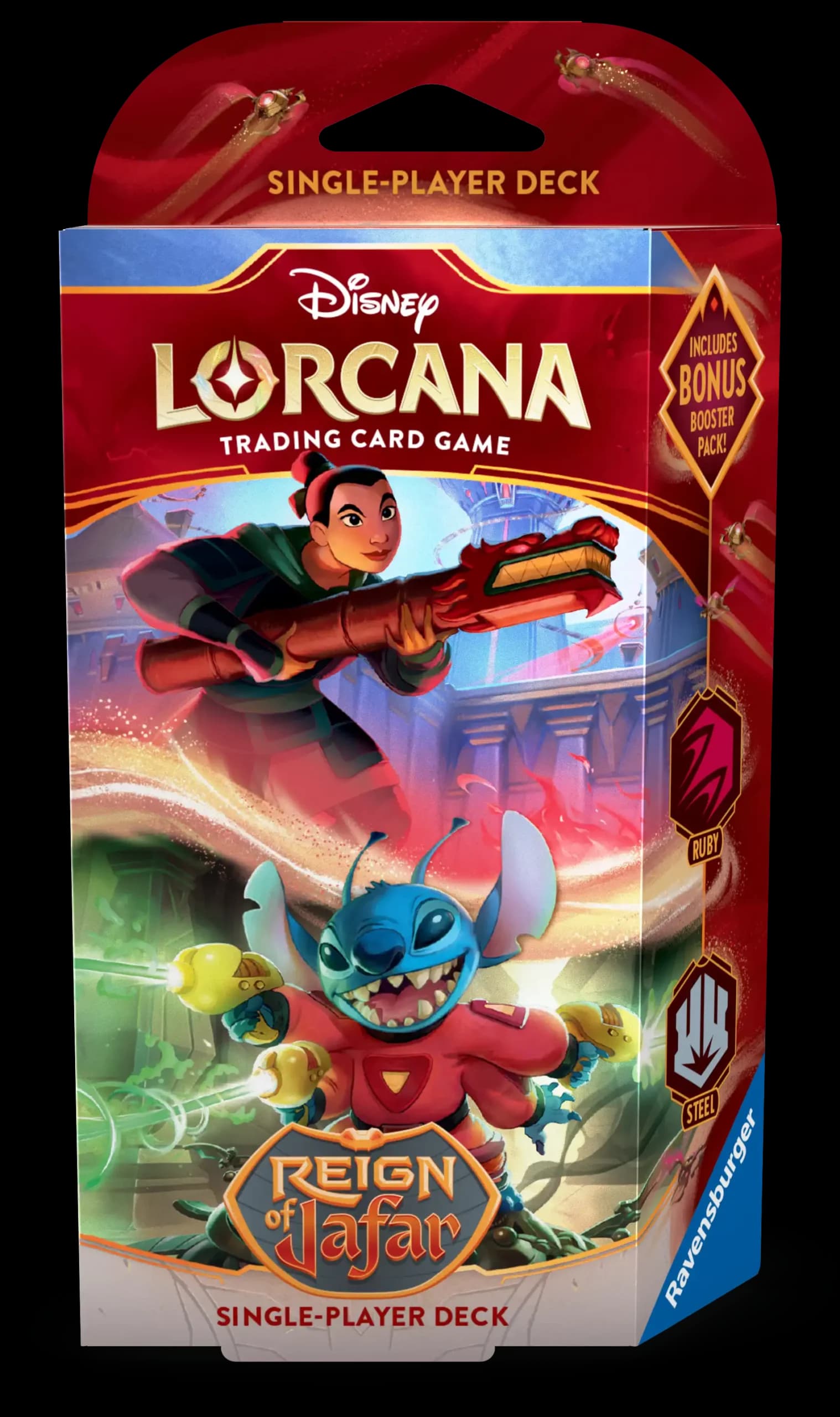 Reign of Jafar Ruby & Steel Starter Deck, produktfoto