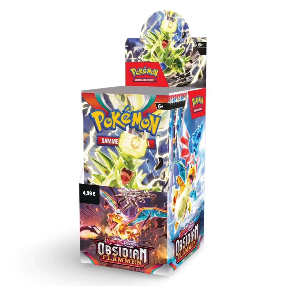 Obsidian Flames Halv Booster Box (18), produktfoto