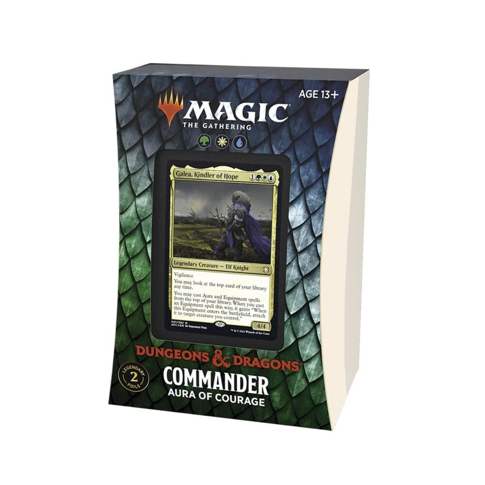 Adventures in the Forgotten Realms Commander Deck: Aura of Courage, produktfoto