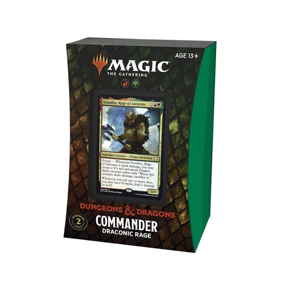 Adventures in the Forgotten Realms Commander Deck: Draconic Rage, produktfoto