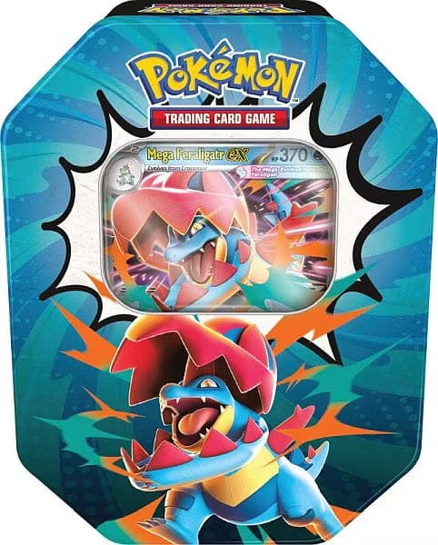 Ascended Heroes Tin: Mega Feraligatr ex, produktfoto