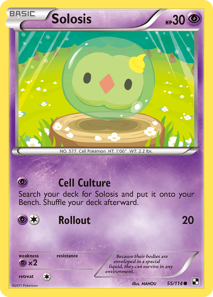 Solosis, kortbilde fra pokemontcg.io