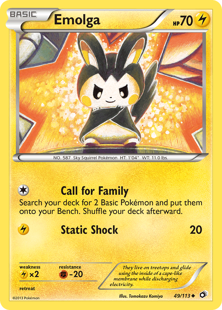 Emolga, kortbilde fra pokemontcg.io