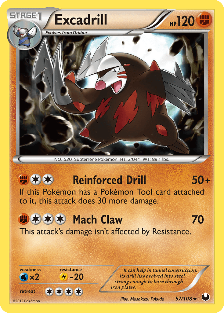 Excadrill, kortbilde fra pokemontcg.io