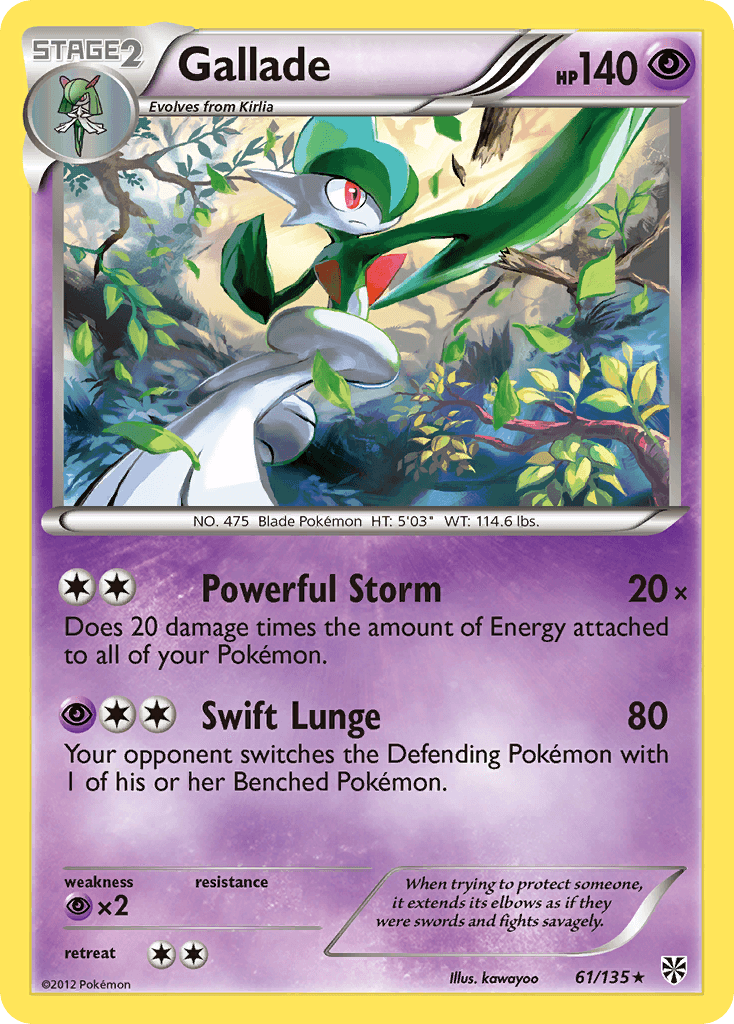 Gallade, kortbilde fra pokemontcg.io
