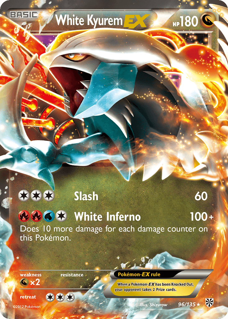 White Kyurem-EX, kortbilde fra pokemontcg.io