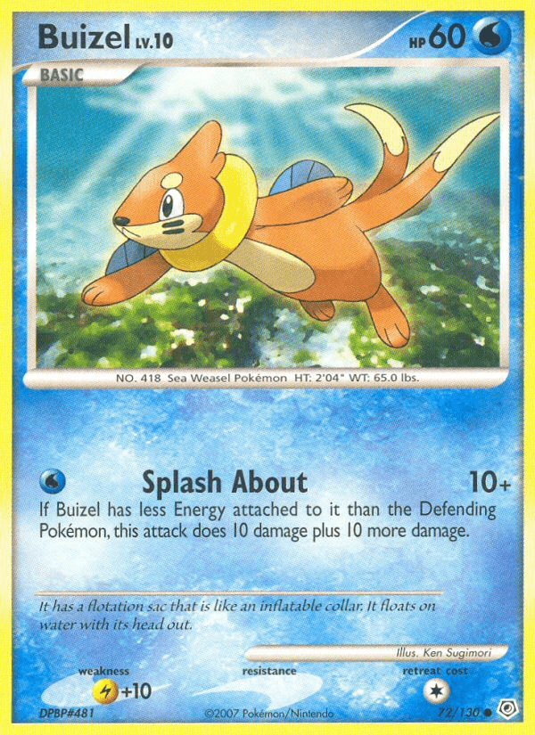 Buizel, kortbilde fra pokemontcg.io