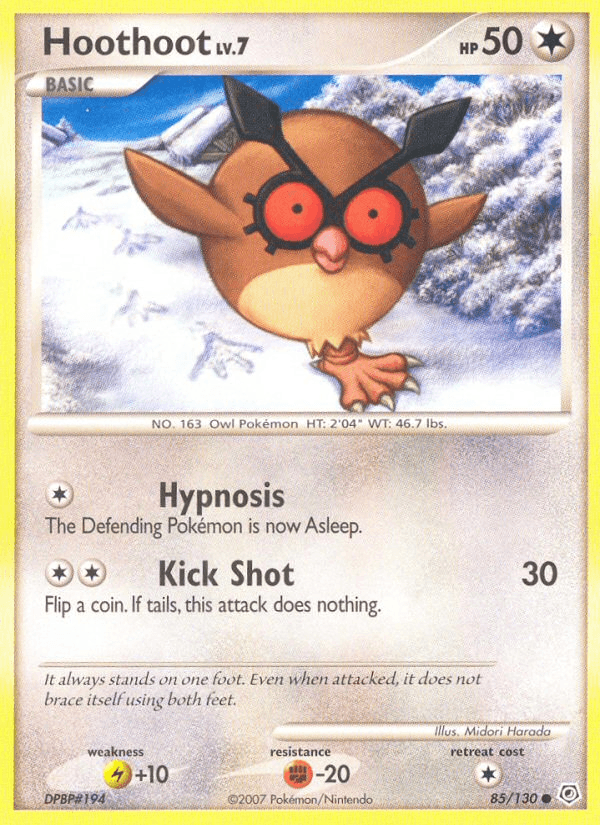 Hoothoot, kortbilde fra pokemontcg.io