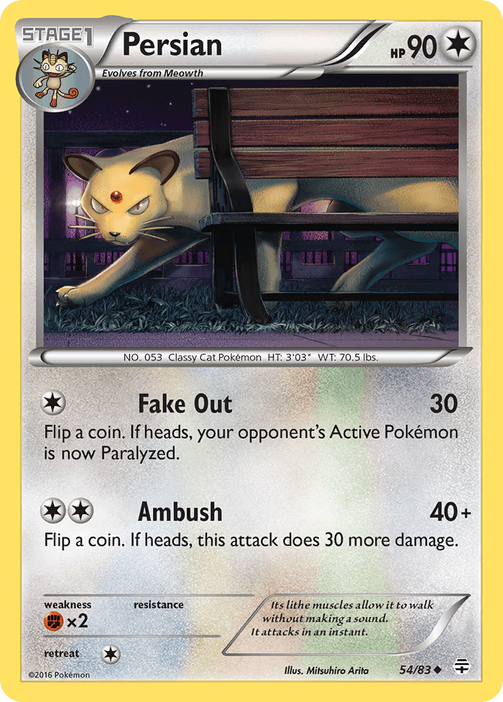 Persian, kortbilde fra pokemontcg.io