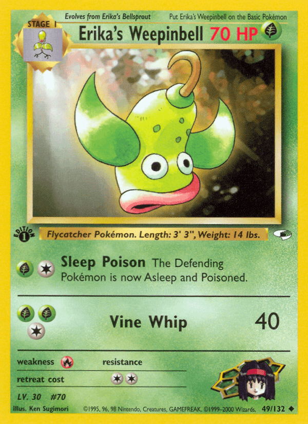 Erika's Weepinbell, kortbilde fra pokemontcg.io