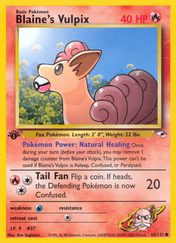Blaine's Vulpix, kortbilde fra pokemontcg.io