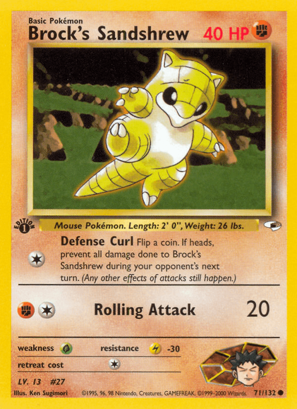 Brock's Sandshrew, kortbilde fra pokemontcg.io