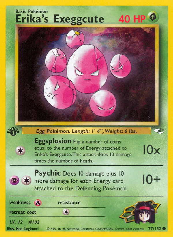 Erika's Exeggcute, kortbilde fra pokemontcg.io