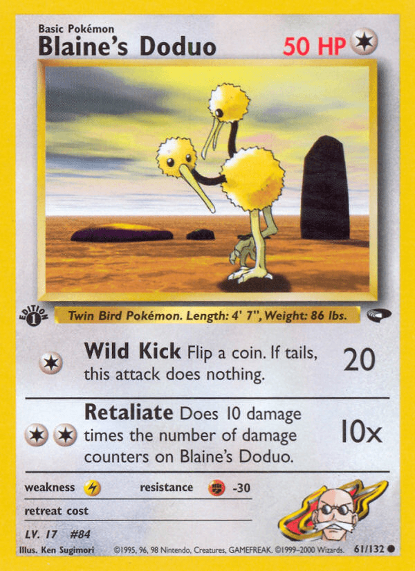 Blaine's Doduo, kortbilde fra pokemontcg.io
