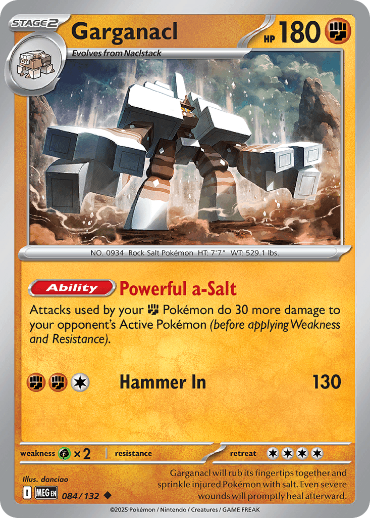 Garganacl, kortbilde fra pokemontcg.io
