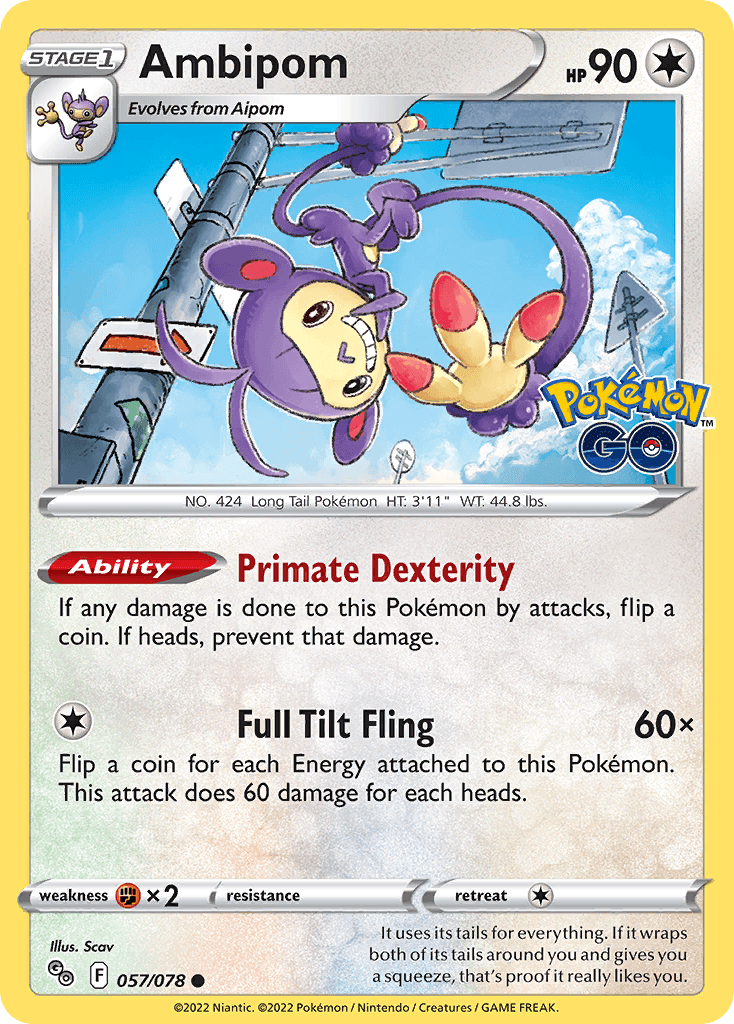 Ambipom, kortbilde fra pokemontcg.io