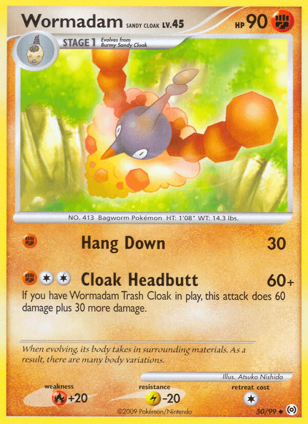 Wormadam Sandy Cloak, kortbilde fra pokemontcg.io