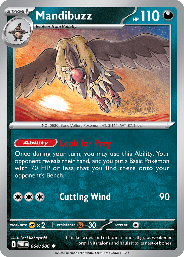 Mandibuzz, kortbilde fra pokemontcg.io