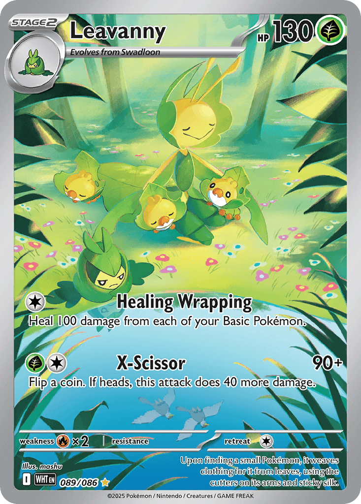 Leavanny, kortbilde fra pokemontcg.io