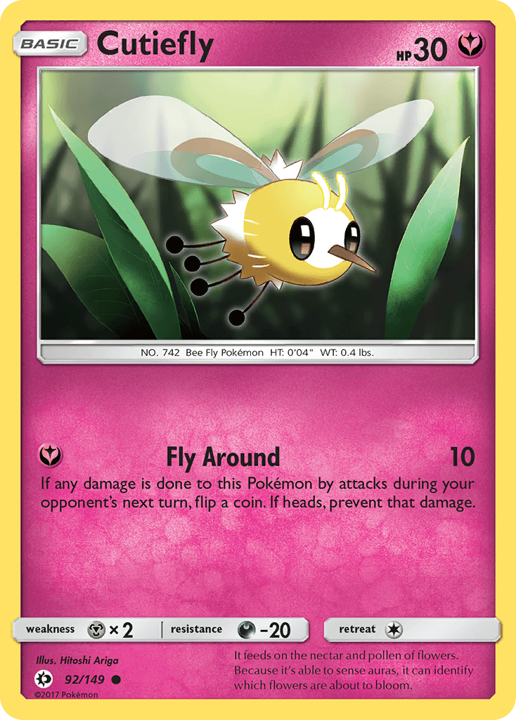 Cutiefly, kortbilde fra pokemontcg.io